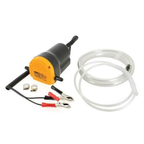 Pompe à Huile 12V 100W - Vidange Moteur | 3 Tuyaux + 2 Raccords Inox | Débit 1-4 L/min - Portable Et Silencieuse - 2