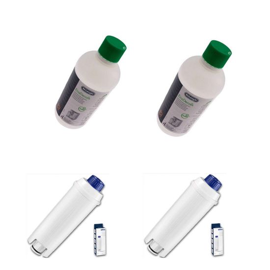 Lot De 2 Détartrant Ecodecalk 500ml DeLonghi - Solution Puissante Pour Cafetières Et Expresso