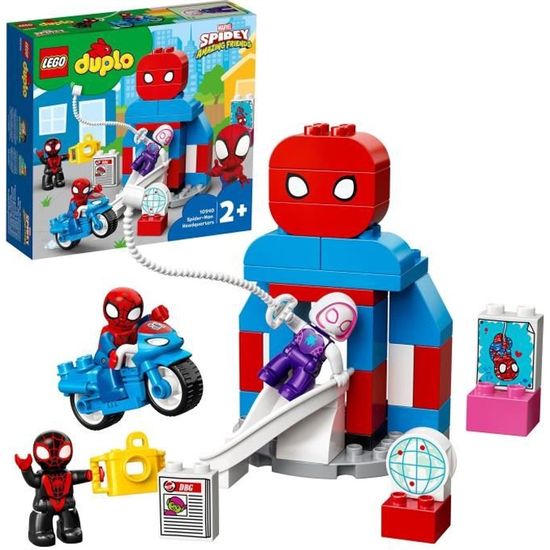 LEGO® 10940 DUPLO® Marvel Le QG de Spider-Man – Jouet Enfant 2 ans et plus avec Figurines de Super Héros