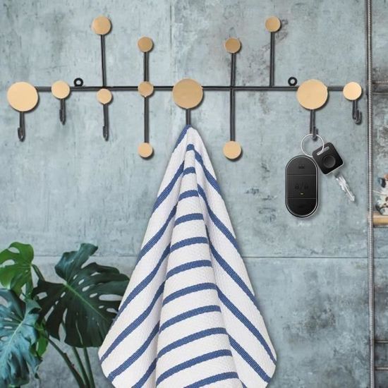 METAL DANDIE HANDS WITH New York City Scape Bag Coat hook