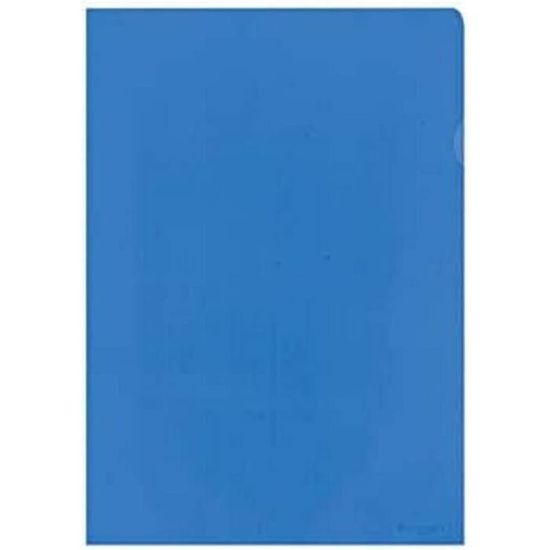 Kangaro Lot De 10 Pochettes A4 En Polypropylène 120 Microns Bleu Grainé