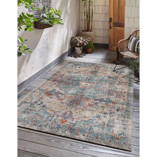 the carpet Palma - Tapis d'extérieur, résistant aux intempéries - Convient pour Le Balcon, la terrasse, Multi 120x170 cm