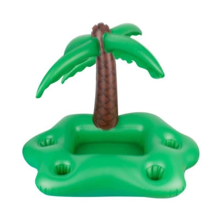 Porte verre gonflable palmier marron vert