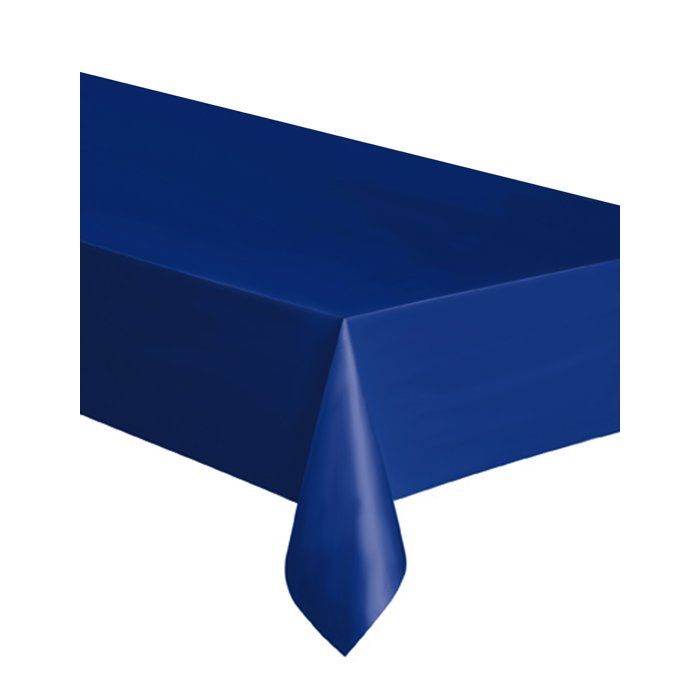 Nappe en plastique bleu marine 137 x 274 cm