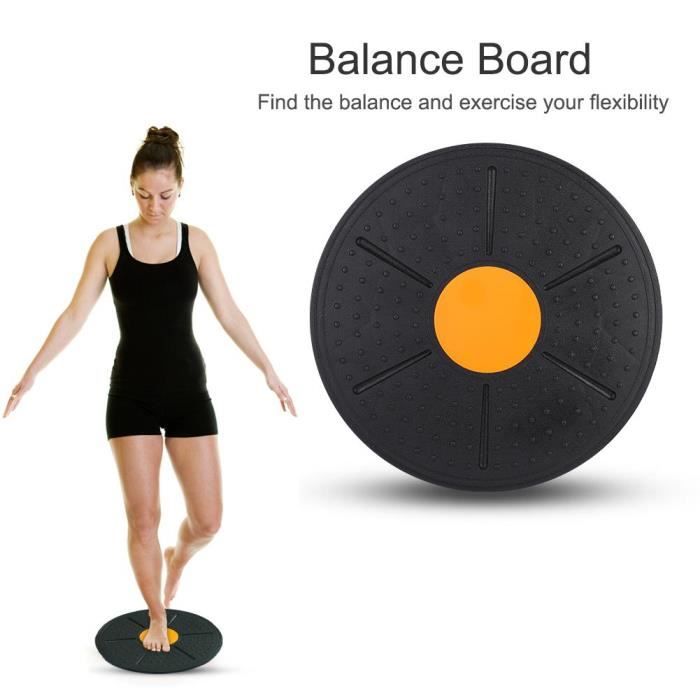 Wobble Balance Board Stability Disc Yoga Entraînement physique Exercice physique (Orange)-KOA