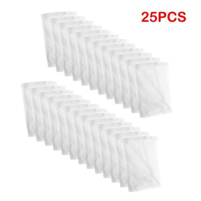 Écumeur de piscine chaussettes de remplacement filtre à mailles fines 25 PCS PACK PRODUITS DE FITNESS ET MUSCULATION_LR1638