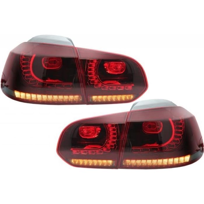 Feux arrière LED pour VW Golf 6 VI 208+ R20 Design Rouge/FuméeTaillight