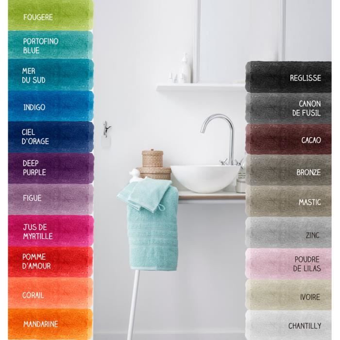 2 gants de toilette - 500 gr/m² - 16 x 21 cm - Today - Zinc