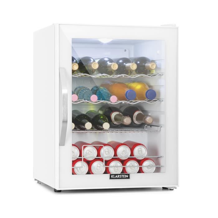Klarstein Beersafe xl quartz Réfrigérateur 60 litres , éclairage led , 42 db , porte en verre - blanc