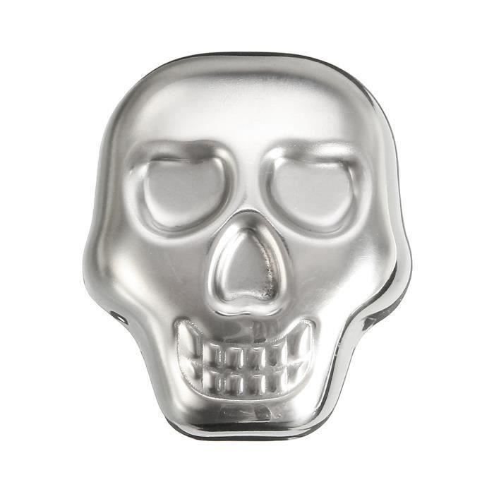 Crâne Refroidissement de Vin Whisky Faux Glaçon Inox Refroidisseur Congélation Rapide At20722