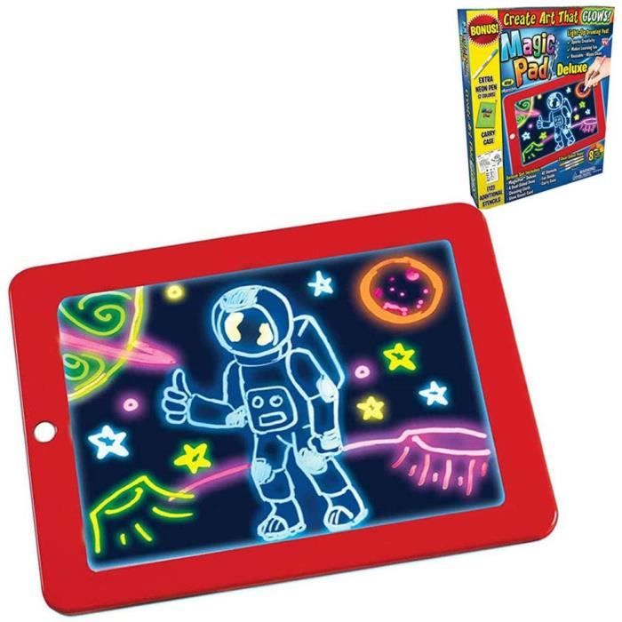 3D Magic Dessin Pad Enfants Portable écriture Magique Dessin Pad Brille Les Enfants écriture Conseil créatif Coloriage Planche pou