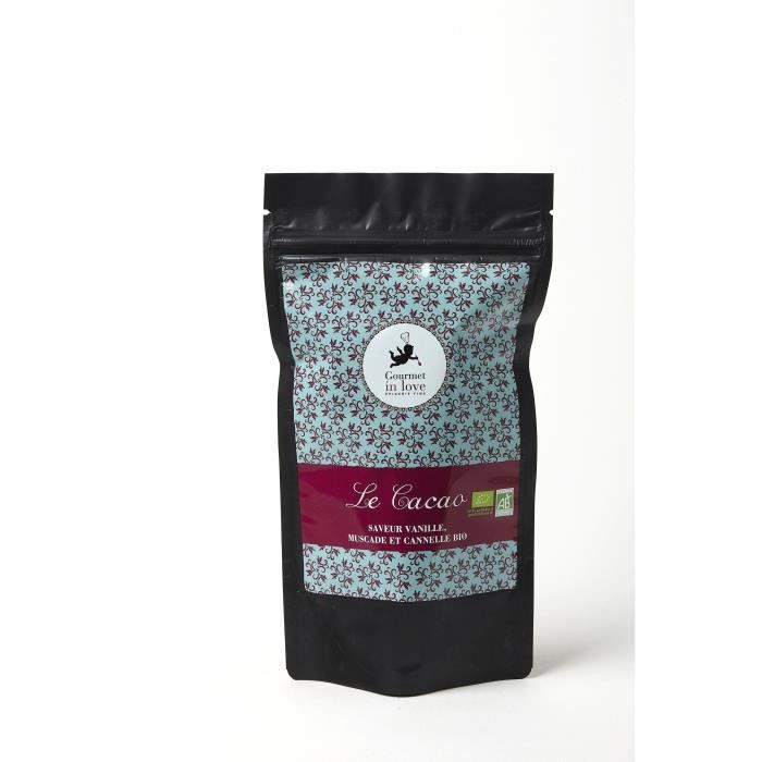 GOURMET IN LOVE Cacao Saveur Vanille, Muscade et Cannelle Zip Pack - 200 g