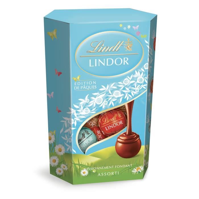 Chocolat Lindt Lindor Assorti Edition de Pâques Cornet 200g