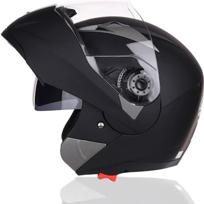 Casque Moto Unisexe de Marque luxe Casque de moto Double lentille de anti-poussière casque Moto intégral de la personnalité