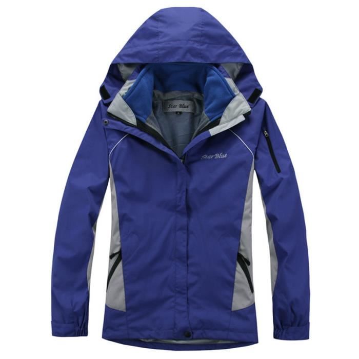 Blouson de Ski Alpinisme Femme A Capuche Imperméable