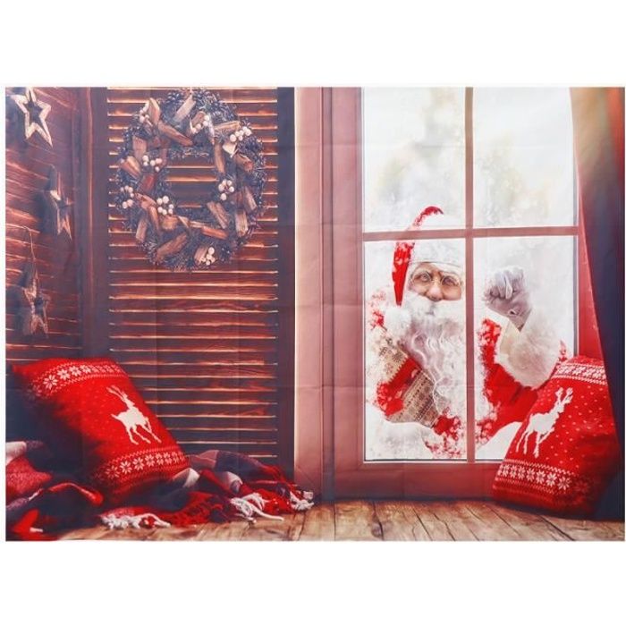1 pc père noël toile de fond photographie tissu accessoire de fête pour studios muraux FOND DE STUDIO