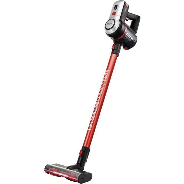 SOGO - ASPIRATEUR A MAINS ET VERTICAL RECHARGEABLE, autonomie 20-45 min, sans sac, avec 3 lumières LED,