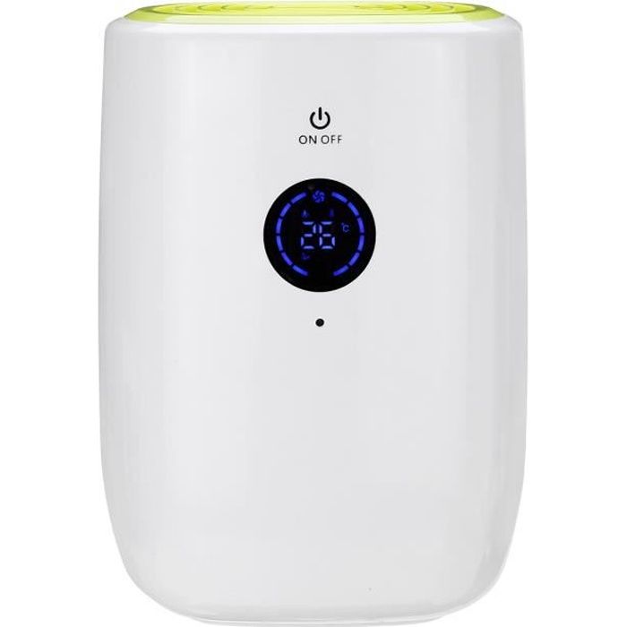 Déshumidificateur d'Air Électrique 800ml Réservoir Détachable Absorbeur Humidité
