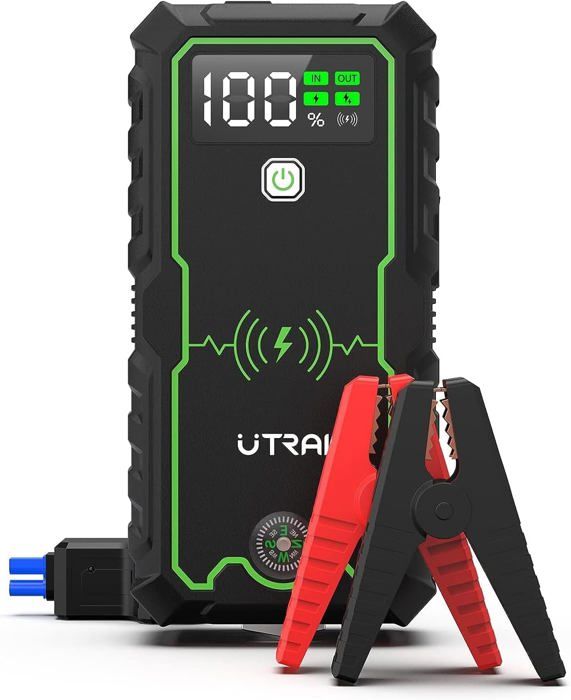 UTRAI JS1-Pro Booster Batterie 27000mAh 12V 3600A,Démarrage de Voiture (Jusqu’à 8.5 L Essence All Gazole)