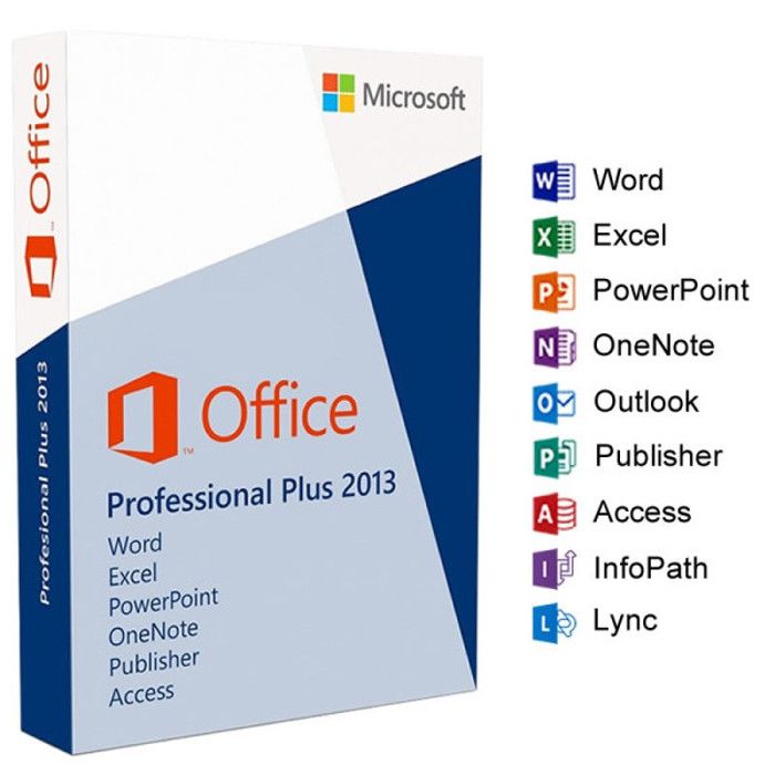 Licence Microsoft Office 2013 Pro plus - Windows 32/64