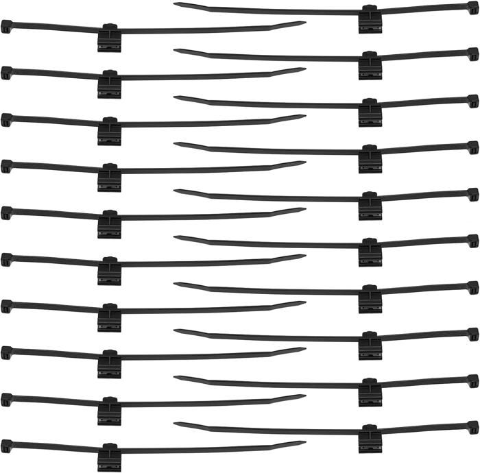 XINGO Lot De 100 Attaches De Câble Réglables Réutilisables Pour