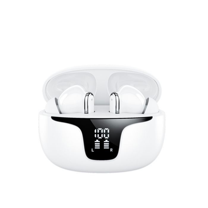 Écouteurs Bluetooth - Blanc - IPX5 - Autonomie 12 heures - Commande tactile - Sport