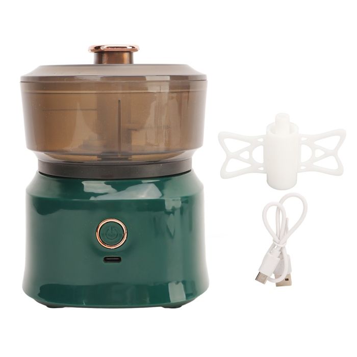 Hachoir - Professionnel - Mini hachoir électrique - Rechargeable par USB - Efficace pour aliments bébé - Vert - Okumggyj