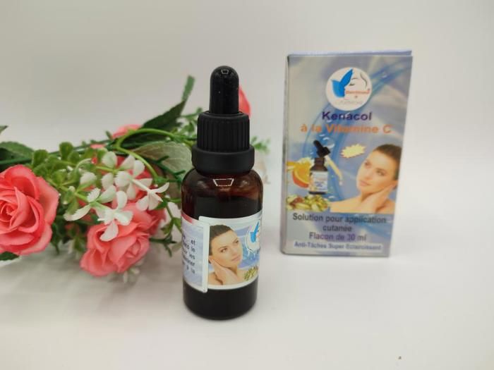 Sérum Éclaircissant - KENACOL - Glutathione - Vitamine C - 30 ml - Sans  Parabène