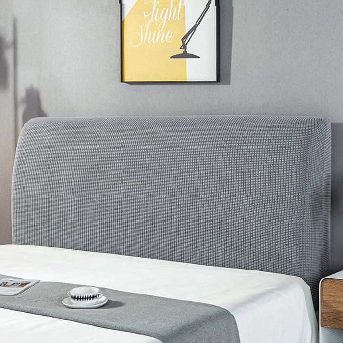 Housse De Tête De Lit Extensible Protection 130-170 Cm Marron - Élastique Lavable Pour Lit Rembourré