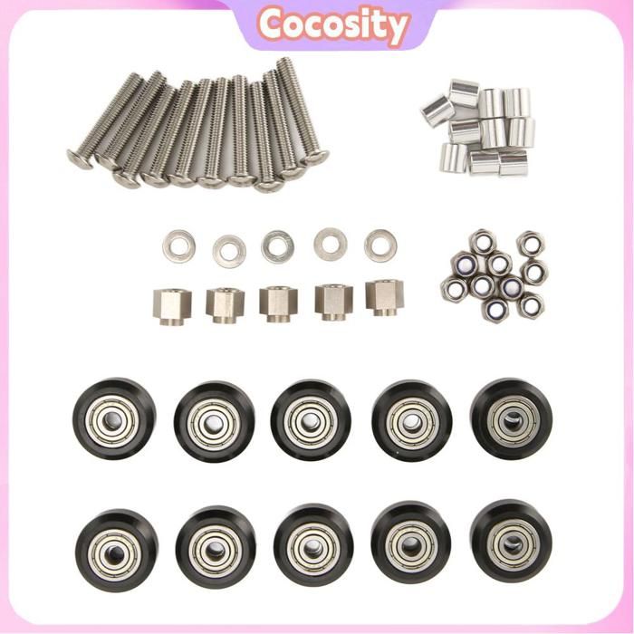 Cocosity Ensemble De Roues à Poulies POM Jeu De Roues De Poulie D'imprimante 3D 10 Pièces