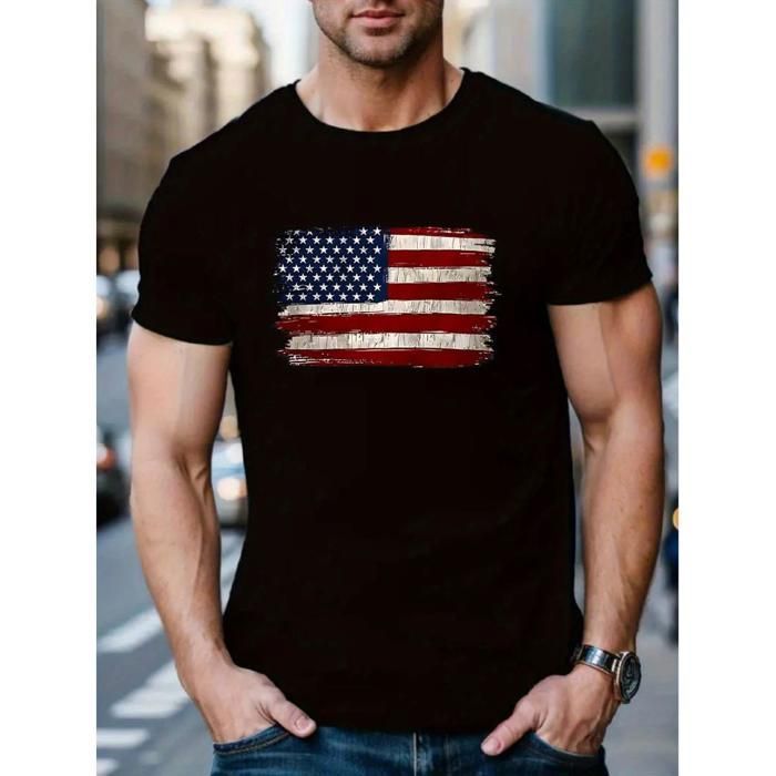 T-shirt Enfant Manches 3/4 Imprimé Drapeau - 10-11 Ans, Polyester, Décontracté, Pour Fille - 2