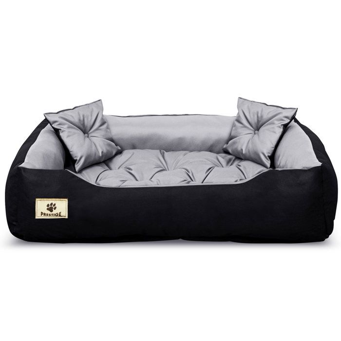 Comparer les prix de Lit Pour Chien EDANTI Imperméable Avec Coussins 55x45 Gris