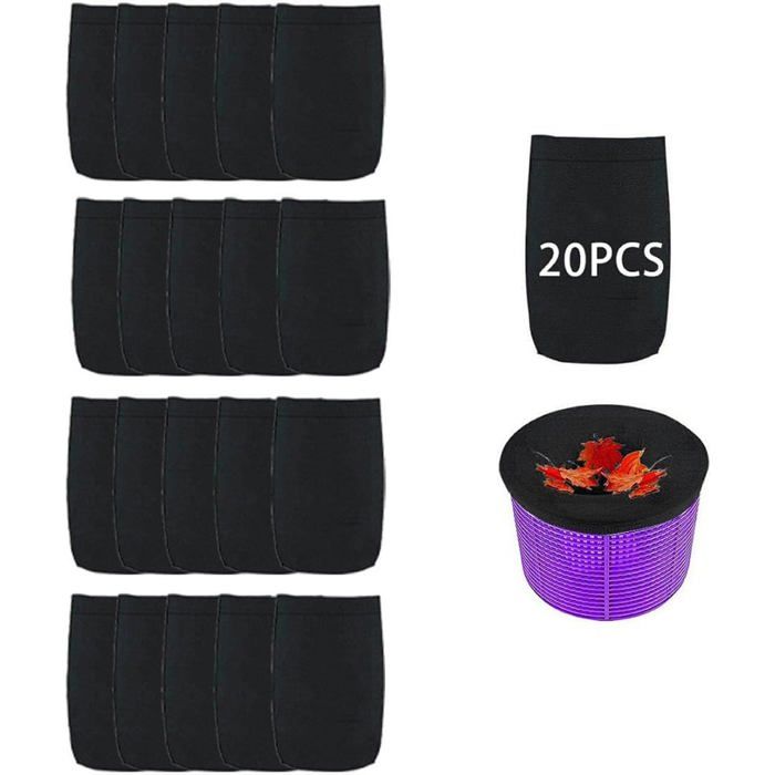 Chaussettes Filtrantes Pour Skimmer De Piscine - Lot De 5 Rechanges En Nylon élastique, Préfiltre Contre Débris Et Feuilles