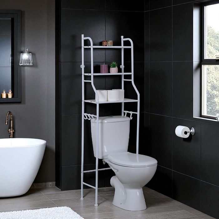 Étagère de rangement WC - HOME DECO FACTORY - Blanc