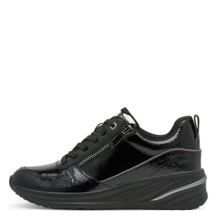tamaris Chaussures Femme - Basket - TAMARIS - Simili Cuir Verni - Noir