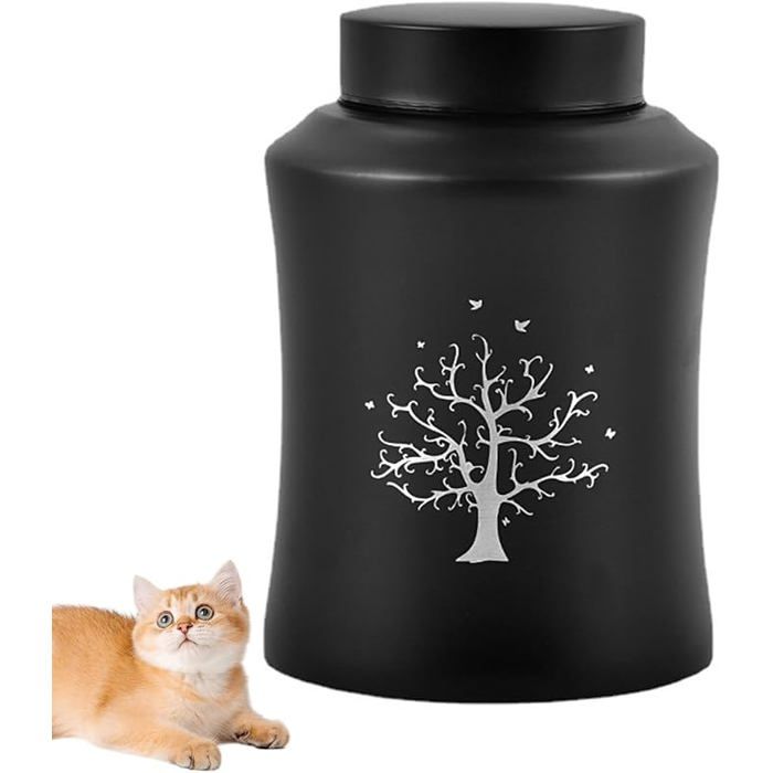 Comparer les prix de Urne pour animaux de compagnie en acier inoxydable - Urne commémorative pour chiens et chats - Urne commémorative M URNE DECORATIVE