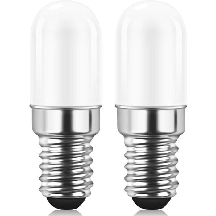 Ampoule LED E14 pour réfrigérateur - MICH - 2W équivalent à 15W - Blanc chaud 3000K - Non variable - Lot de 2