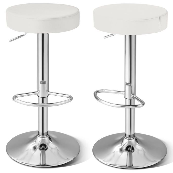 Lot de 2 tabourets de bar sans dossier 39 x 39 x 635-84 cm siège