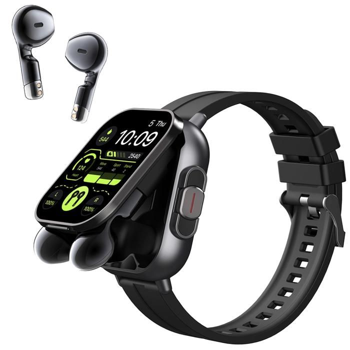 Montre Connectée avec Écouteurs Intégrés Écran HD 201 Homme Femme Tracker dActivité Etanche IP67 Cardiofréquencemètre - vue 2
