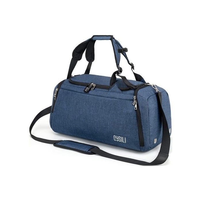 Sac de sport imperméable - Compartiment à chaussures ventilé - Sac humide intégré - 9 poches de rangement