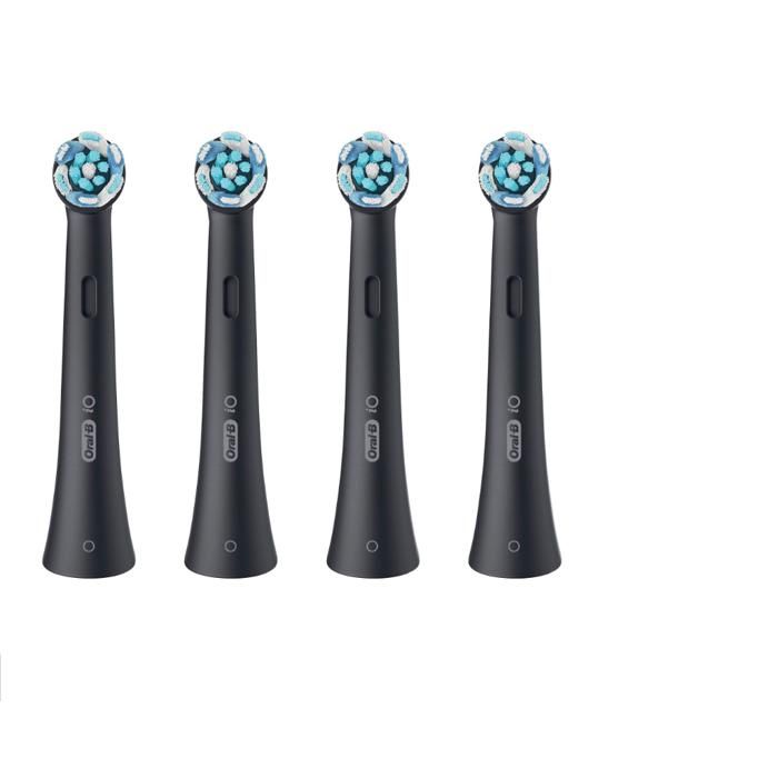 Brossettes enfichables - ORAL B - iO Nettoyage Ultime - 4 pcs - Poils couleur changeante - Noir