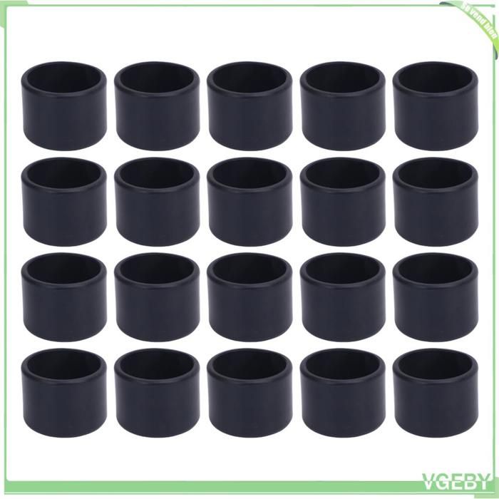 Housses pour pieds de meubles - FAF EICY - extrémité de tube rond - 20 pièces - Ø int. 30 mm - Plastique antidérapant