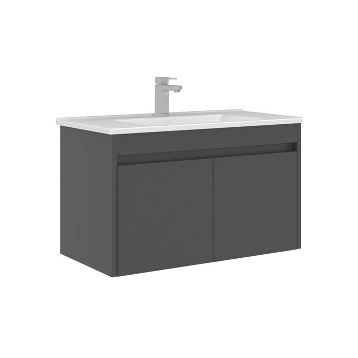 Meuble Vasque Arno 85 - 85 x 45 x 52 cm - Grey