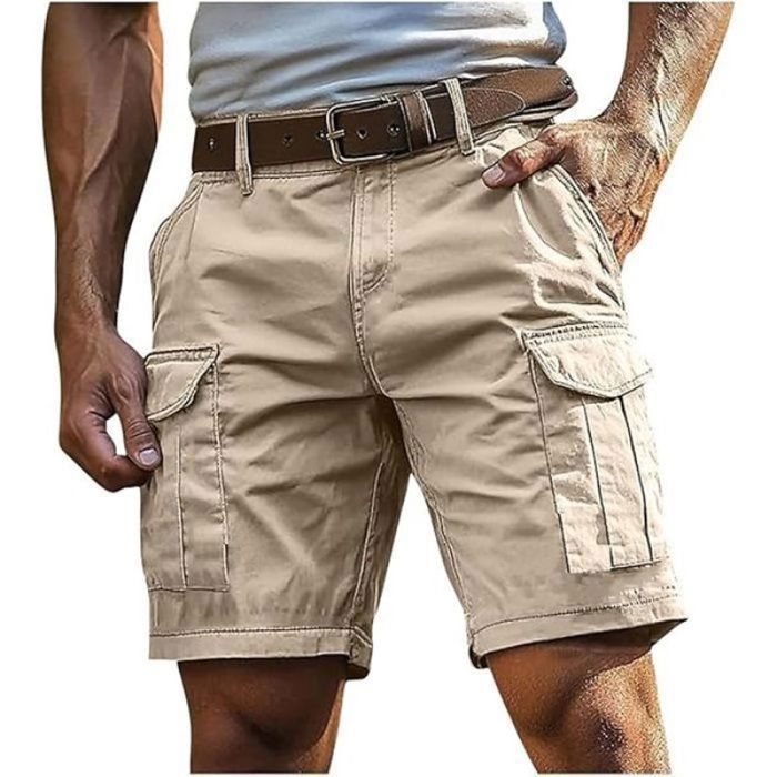 Short Homme Décontracté Uni Voyage Short De Sport Randonnée Casual