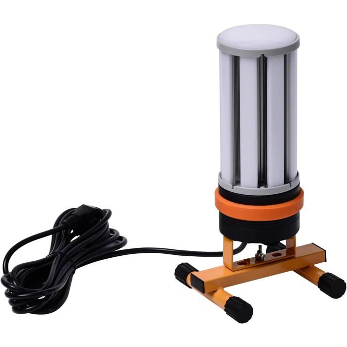Projecteur Chantier Led 45W Lampe De Travail Led Portable Spot Chantier Ultra-Lumineux 5400Lm Eclairage 360° Ip64 Etanche. ([CA31]