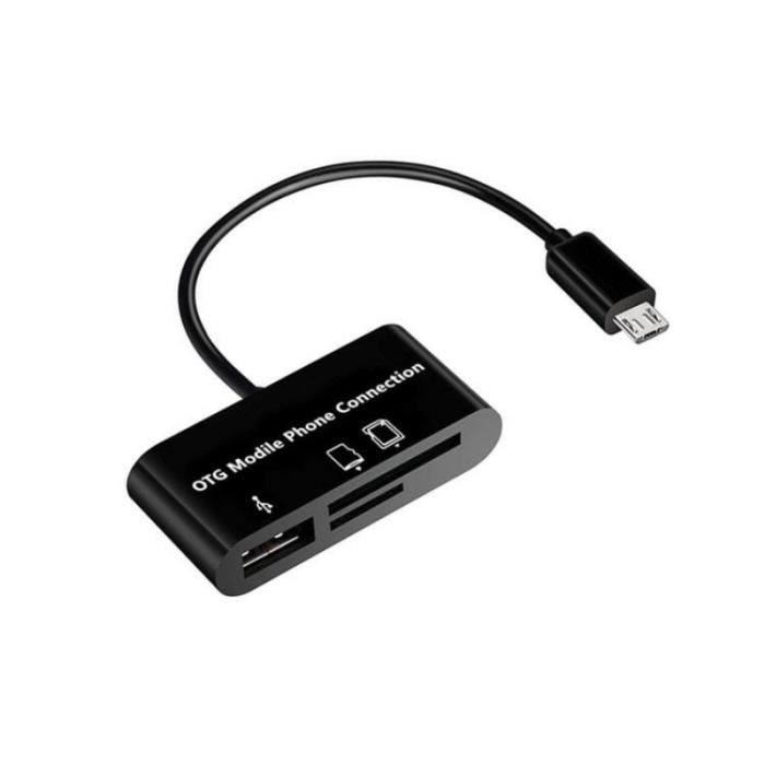 Adaptateur Lecteur Carte Mémoire USB 2.0 Universel (SD, Micro SD, M2, MS, XD...)