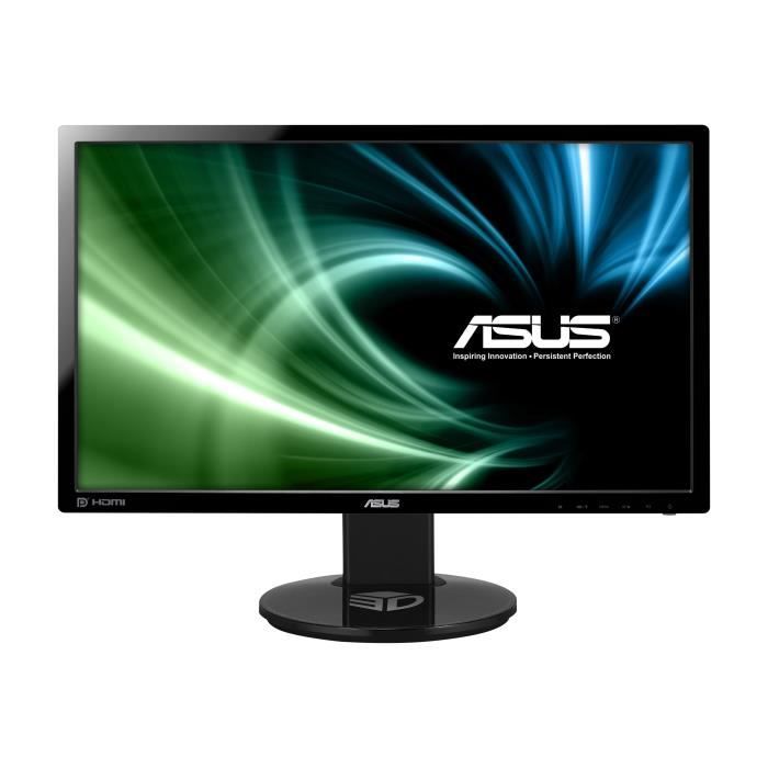 Vente Ecran PC ASUS VG248QE 3D écran LED 24" (24" visualisable) 1920 x 1080 Full HD (1080p) TN 350 cd-m² 1 ms HDMI, DVI-D, DisplayPort… pas cher