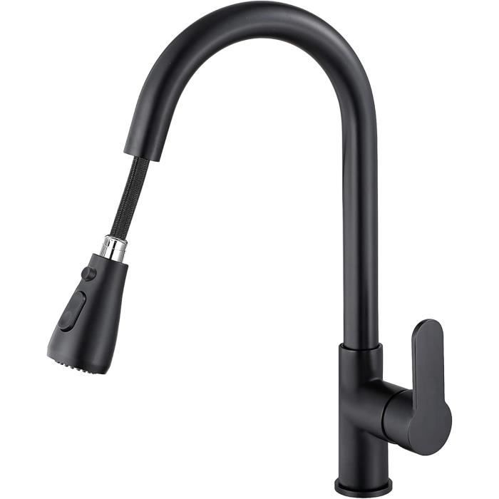 Mitigeur Lavabo Noir Acier Inoxidable Levier Unique Eau Chaude Et Froide Avec Tuyaux Inclus Robinet Lavabo Noir Mitigeur Lavabo Noir Acier Inoxidable Levier Unique Eau Chaude Et Froide Avec Tuyaux Inclus Robinet Lavabo Noir