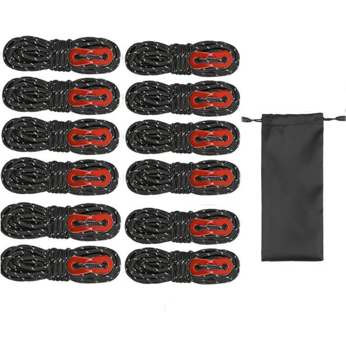 Lot De 2 Tendeurs De Corde Pour Tente – Métal Galvanisé, 7 Cm, Antidérapants, Neufs
