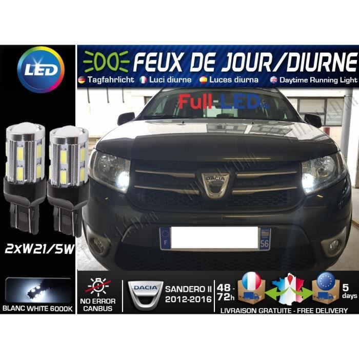 Pack ampoules LED-Feux de jour-position - Dacia Sandero II